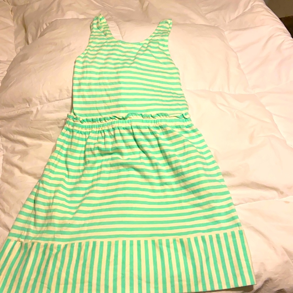 Crewcuts size 12 striped crisscross dress